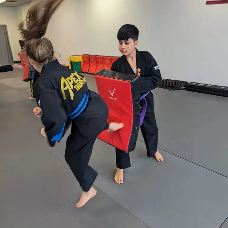 two students sparring for martial arts for adults classes